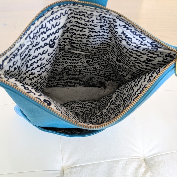 Marc Jacobs blue large leather clutch - Picture 4 of 6